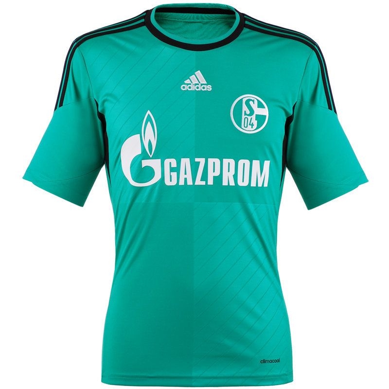 13-14 Schalke 04 Away Green Jersey Shirt